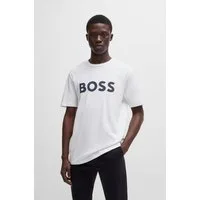 BOSS ORANGE T-Shirt Thinking mit großem BOSS Druck auf der Brust