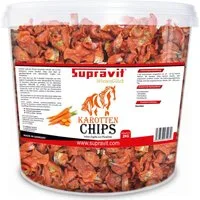 Supravit Karottenchips - Pferdeleckerlis ohne Zucker & Zusatzstoffe Karotte, Ergänzungsfutter für: Pferd