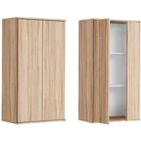 mokebo Mehrzweckschrank Der Schlanke (60x110 cm, mit 2 Einlegeböden) Aktenschrank, Büroschrank, Schuhschrank & Aufbewahrungsschrank in Holz