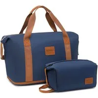 KONO Reisetasche 2-in-1 Set: Erweiterbare Handgepäck-Tasche (36L) + Kosmetiktasche, Praktisches und leichtes Design