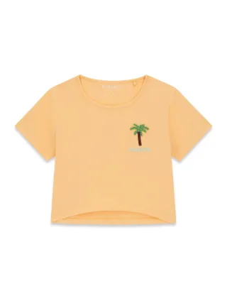 Guess Kids - SS CROP T-SHIRT TRANQUILA ORANGE - Gr. - 12