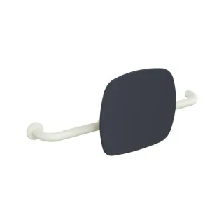 Hewi 801 Rückenstütze 801.51B9262L99 Wandabstand 150mm, Ausführung links, matt, Lehne anthrazitgrau, reinweiß