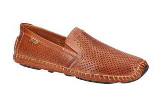 Pikolinos 09Z-3100 JEREZ Herren Slipper Braun brandy arcilla bequeme Halbschuhe