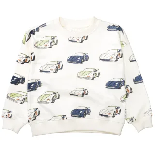 STACCATO - Kn.-Sweatshirt bright white aop - Gr. - 110
