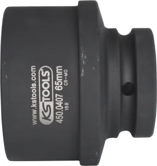KS Tools 1" 12-kant-Kraft-Stecknuss, kurz - 450.0407