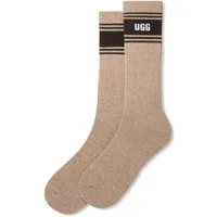 UGG Socken JOSIAS VARSITY CREW (1-Paar) One Size 41 - 46, wadenhohe Strümpfe mit UGG-Markenlogo am Bündchen