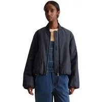Marc O'Polo DENIM Blouson im Aviator-Stil relaxed fit cropped aus recyceltem Polyester