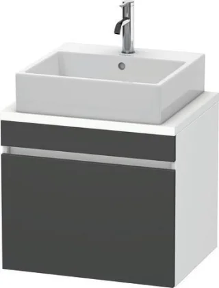 Duravit DuraStyle Konsolenwaschtischunterbau wandhängend Graphit & Weiß Matt 600x478x512 mm - DS5300 DS530004918