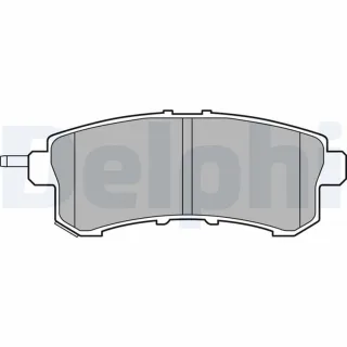 Delphi Bremsbel?ge hinten Nissan Patrol 6 Y62 5,6