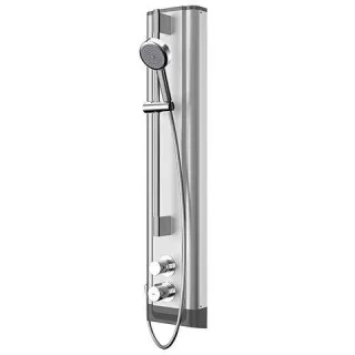 KWC Aquarotter Duschpaneel, F5, hydr., Edelstahl, Thermostat, HB-Garnitur, 2030056542 2030056542