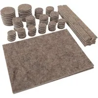 BENSON Filzgleiter Möbel-Filzgleiter Set selbstklebend 80-tlg. Bodenschutz Schalldämpfung, (80 St), mit Streifen in 2 & runden Pads in 3 Größen