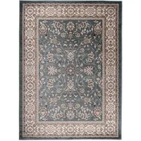 Mazovia Orientteppich Oriente Teppich - Traditioneller Teppich Orient Blau, 120 x 170 cm, Geeignet für Fußbodenheizung, Pflegeleicht, Wohnzimmerteppich
