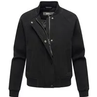 Marikoo Collegejacke Zunaa Modische Jacke im Collegejacken-Stil mit Rippbündchen und Raglanärmeln