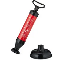 relaxdays Rohrreinigungspumpe Abflussreiniger Pumpe, L: 15 cm