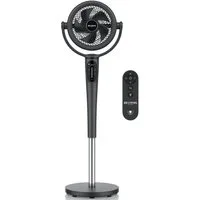 Brandson Standventilator mit Fernbedienung, leise, DC, 60% Energieersparnis, 3D Oszillation, 21.5 cm Durchmesser, NTV Sieger 2026, Nachtlicht, Timer, 24 Stufen, 88,5 - 109,5 cm