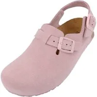Haflinger Haflinger Faro Lederclog mit Korkfußbett und Fersenriemen Unisex Hausschuh