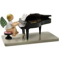 Wendt & Kühn Weihnachtsfigur Engel am Offenen Flügel 650/23N, Haarfarbe zufällig blond oder braunhaarig
