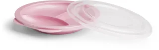 Herobility Eco Baby-Menüteller mit Deckel pink