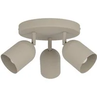 EGLO Deckenleuchte TILSTON Spotlampe - Stahl - E14 - 3X40W - IP20, ohne Leuchtmittel, Deckenlampe, Deckenstrahler, Strahler, H21 x Ø25 cm
