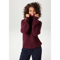 Aniston CASUAL Strickpullover mit Rollkante am Stehkragen