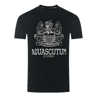 Aquascutum - "London Aldis" T-Shirt für Herren (Schwarz)