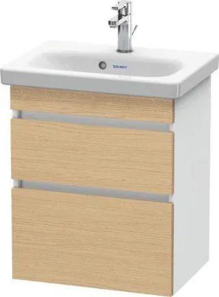 Duravit DuraStyle Waschtischunterbau wandhängend Natur Eiche & Weiß Matt 500x368x610 mm - DS64030301 DS640303018
