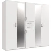 Wimex Kleiderschrank Diver Drehtürenschrank mit Spiegel, 180, 225 o. 270cm breit Bestseller Schlafzimmerschrank wahlweise 3 Innenausstattungen
