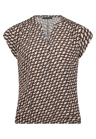 Betty Barclay - Schlupfbluse dark blue/brown - Gr. - 38