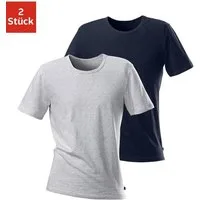 H.I.S T-Shirt (2er-Pack) mit Rundhalsausschnitt perfekt als Unterziehshirt