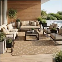 Snapstyle Outdoorteppich In- und Outdoor Teppich Beidseitig Newport Design, Rechteckig, Höhe: 3 mm