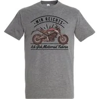 Youth Designz T-Shirt Ich Geh Motorrad Fahren Herren Shirt mit lustigem Frontprint