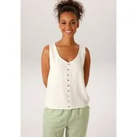 Aniston CASUAL Blusentop in Leinen-Optik