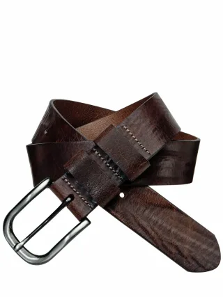 Mey & Edlich Herren Sattler-Gürtel Braun Gute Jeanshosenbreite: ca
