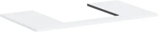 Hansgrohe Konsole Xilesa E 980x550mm m.Ausschnitt mittig f.Aufsatzwasch.ge mattweiss, 54270700 54270700
