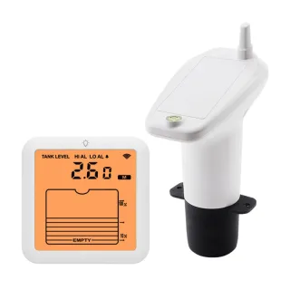 TS-FT007 Ultrasonic Water Level Meter with LCD Display 0.5-5M Range Wireless 100M Transmission IP65 Waterproof Home Tank