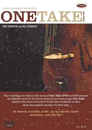 One Take Volume 3 - Thompson/Schwager