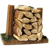 FADEDA Krippen-Zubehör FADEDA Holzstoß klein, Höhe in cm: 4