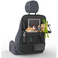 LUNARIA Auto-Rückenlehnentasche Praktischer Autositz-Organizer mit Klapptisch, iPad-Halter (1-tlg), Tisch, iPad-Tasche, viele Fächer