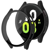 SmartUP Smartwatch-Hülle 2X Hülle für Samsung Galaxy Watch 5 40mm / 44mm Schutzglas Case Tasche, kompletter Rundumschutz