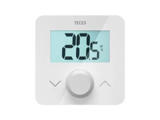 Tece floor Raumbediengerät SH-DTP,Display weiß, Temperatur, programmierbar, 2x AAA, 77420055 77420055