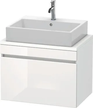 Duravit DuraStyle Konsolenwaschtischunterbau wandhängend Weiß Hochglanz & Matt 700x478x512 mm - DS53 DS530102218