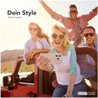 EAZY CASE Handyhülle für Apple iPhone 15 Pro Hülle Silikon 6,1 Zoll, Silikon Schutzhülle mit Kameraschutz kratzfest bumper Rosa Altrosa