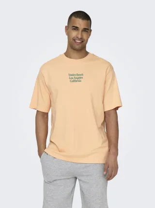 ONLY&SONS - ONSKENNY RLX TEXT SS TEE - Gr. - L