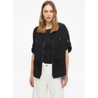 s.Oliver Funktionsjacke Indoor-Jacke Leichte Kurzarm-Jacke mit Bindedetail