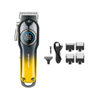 SPORTSMAN Professional Electric Hair Clipper LCD Display 1500mAh USB Rechargeable Salon Electric Hair Trimmer