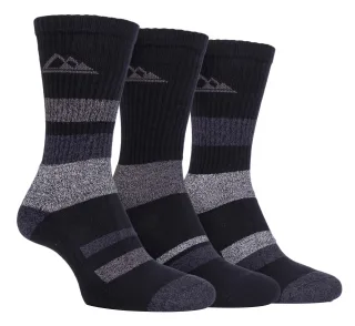 3 Paar Damen Anti Blister Baumwolle Wandern Socken mit gepolsterter Sohle