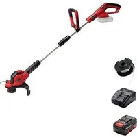Einhell Akku-Rasentrimmer GE-CT 18/28 Li Set Akku Akku-Rasentrimmer inkl. Akku, Einstellbarer, inkl. Akku, Einstellbarer Holm, inkl. Ladegerät, mit Zubehör, Softgrif
