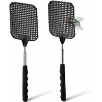 Gartiva® Fliegenklatsche 2er XXL Fliegenklatsche Set - ausziehbar - Teleskop Klatsche, ausziehbar von 27cm bis 73cm