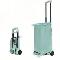 P & K Sackkarre 2-Rad Gepäckwagen klappbar – Einkaufstrolley mit integrierter Tasche, (2-St)
