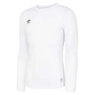 Umbro - Base Layer Oberteil Rundhalsausschnitt für Herren Langärmlig (Brillantes Weiß)